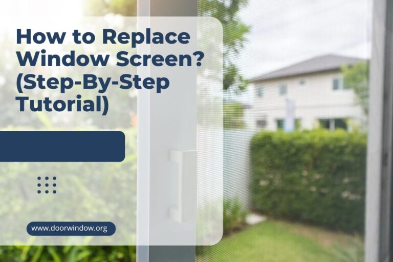 How to Replace Window Screen? (Step-By-Step Tutorial)