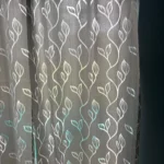Jacquard Leaf Designer Window Curtains1