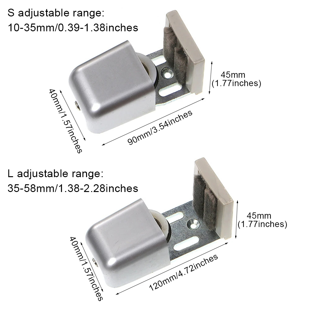 Low Noise Floor Guide Adjustable Length Barn Door Hardware 3
