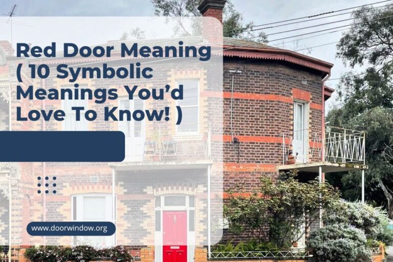 Red Door Meaning ( 10 Symbolic Meanings You’d Love To Know! )