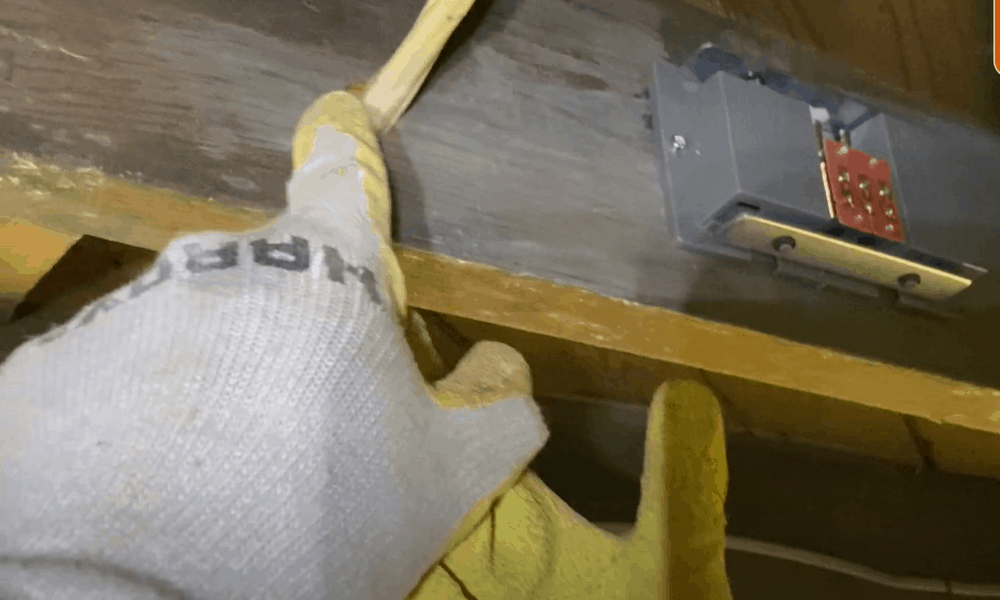 Remove the Baseboard and Trim, then Drill a Connecting Duct