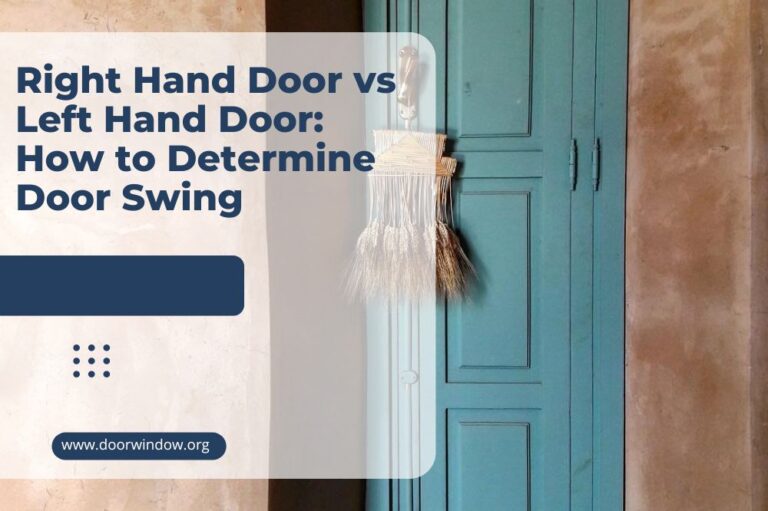 Right Hand Door vs Left Hand Door: How to Determine Door Swing