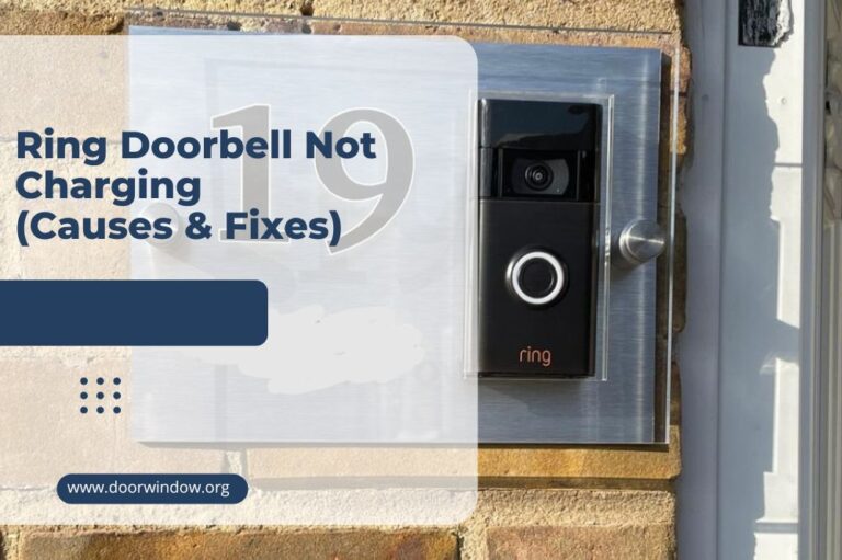 Ring Doorbell Not Charging (Causes & Fixes)