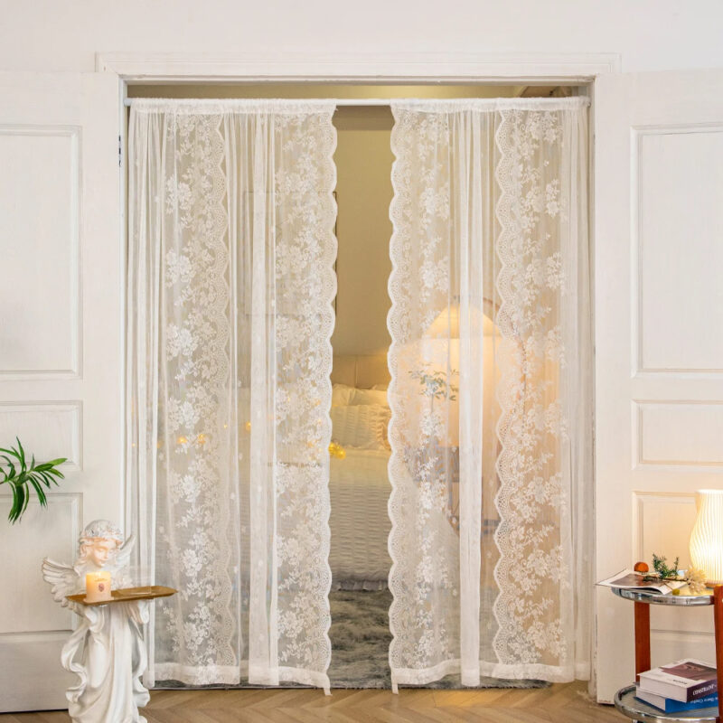 Romantic Lace Sheer Partition Window Curtains