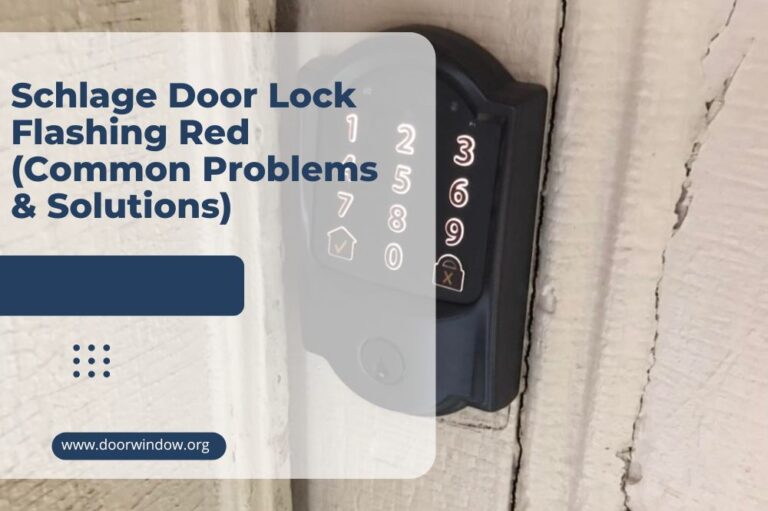 Schlage Door Lock Flashing Red (Common Problems & Solutions)