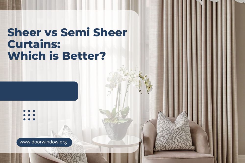 Sheer vs Semi Sheer Curtains