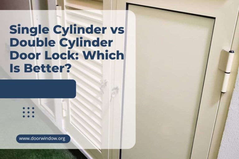 Single Cylinder vs Double Cylinder Door Lock: Which Is Better?