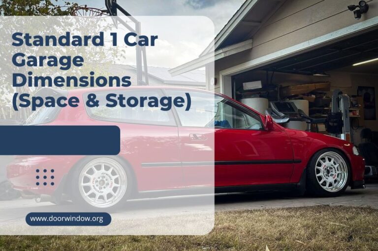 Standard 1 Car Garage Dimensions (Space & Storage)