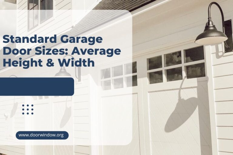 Standard Garage Door Sizes: Average Height & Width