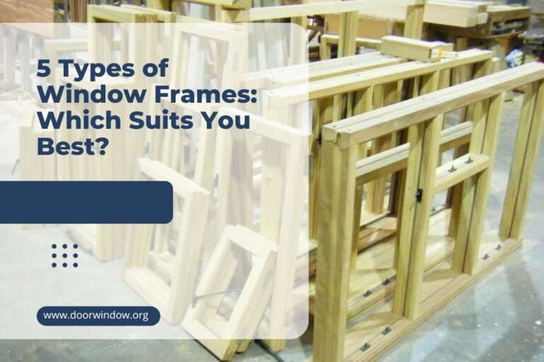 5 Types of Window Frames: Which Suits You Best?