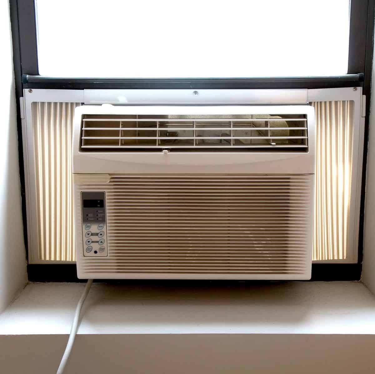 Use an AC unit window extension