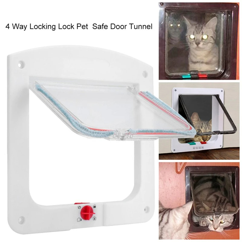 Weatherproof Pet Flap Interior Exterior Cat Door 3