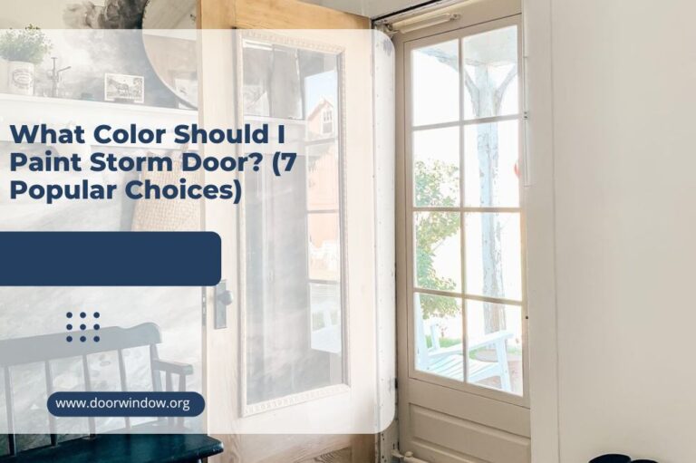 What Color Should I Paint Storm Door? (7 Popular Choices)