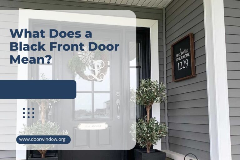 What Does a Black Front Door Mean?