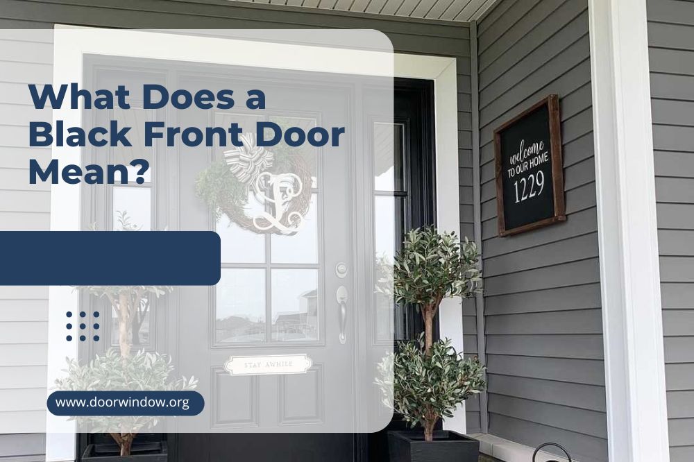 What Does a Black Front Door Mean