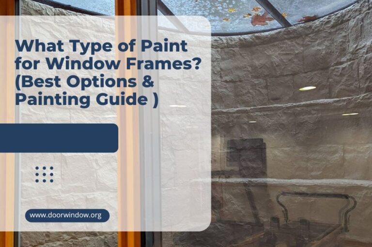 What Type of Paint for Window Frames? (Best Options & Painting Guide )