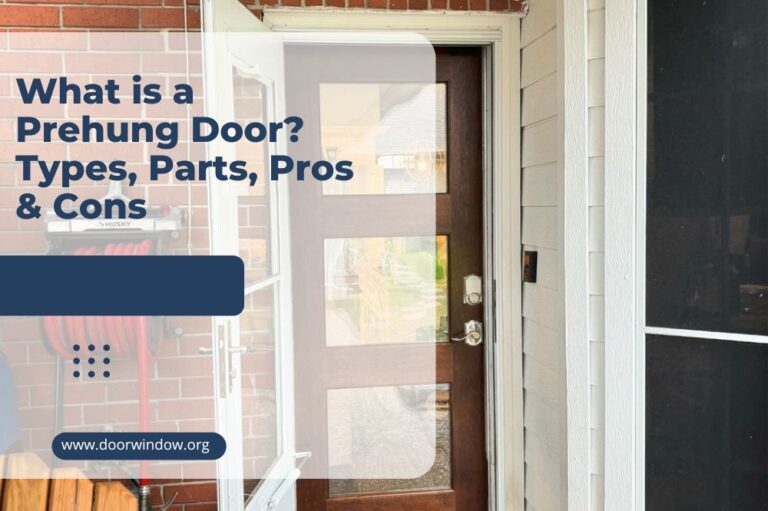 What is a Prehung Door? Types, Parts, Pros & Cons