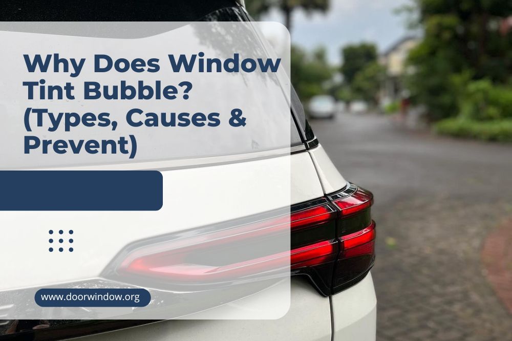 Why Does Window Tint Bubble? (Types, Causes & Prevent)