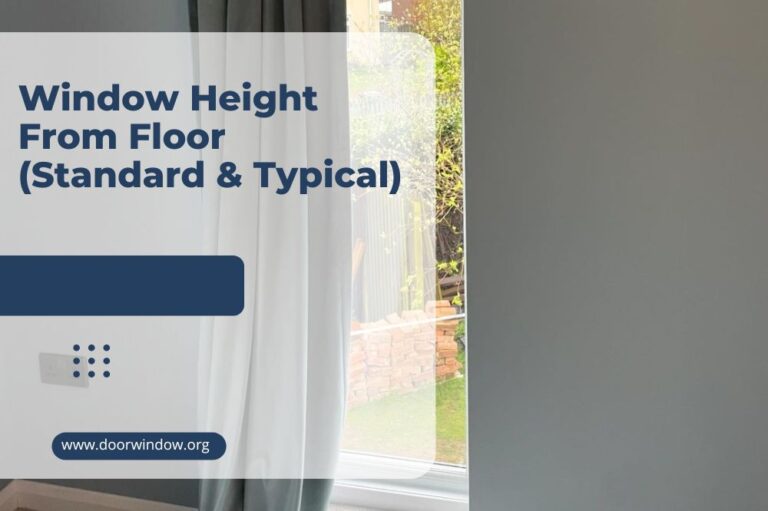 Window Height From Floor (Standard & Typical)
