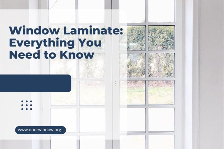 Window Laminate: Everything You Need to Know